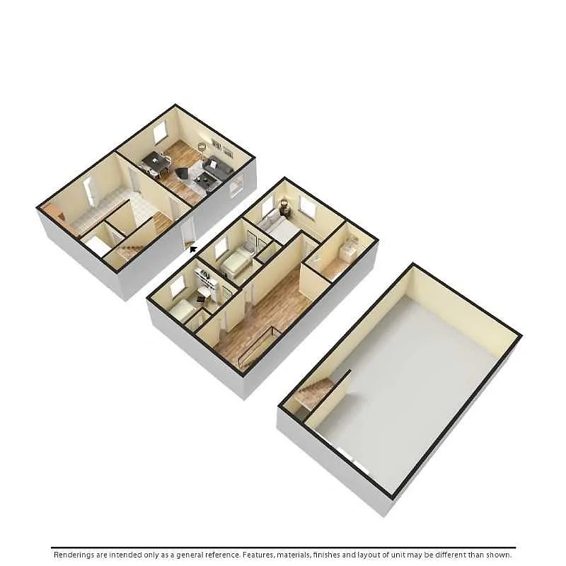 Chesapeake Pointe Townhouses – 3 Bedroom Townhomes