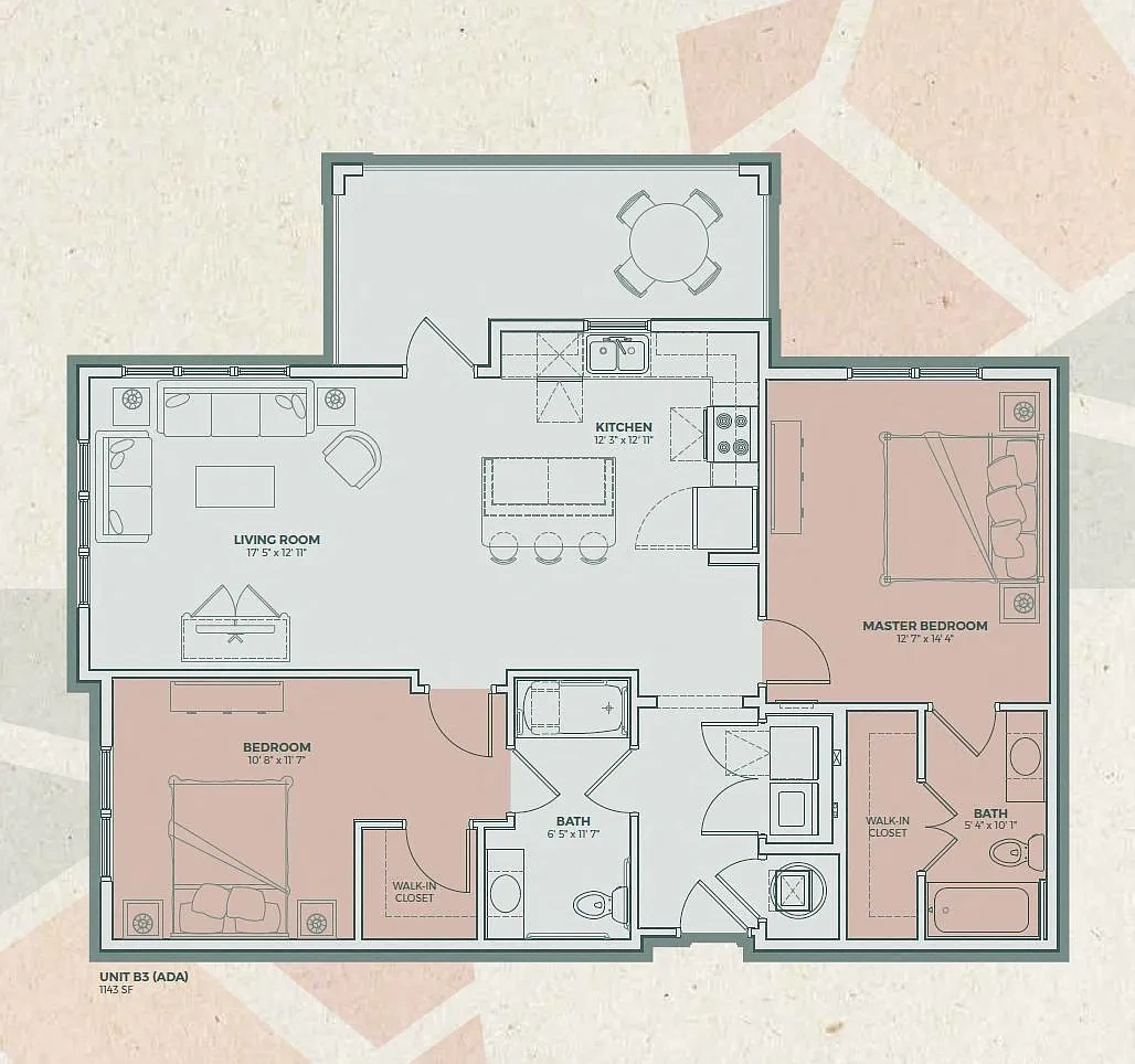 Mosaic at Levis Commons – Floor plan