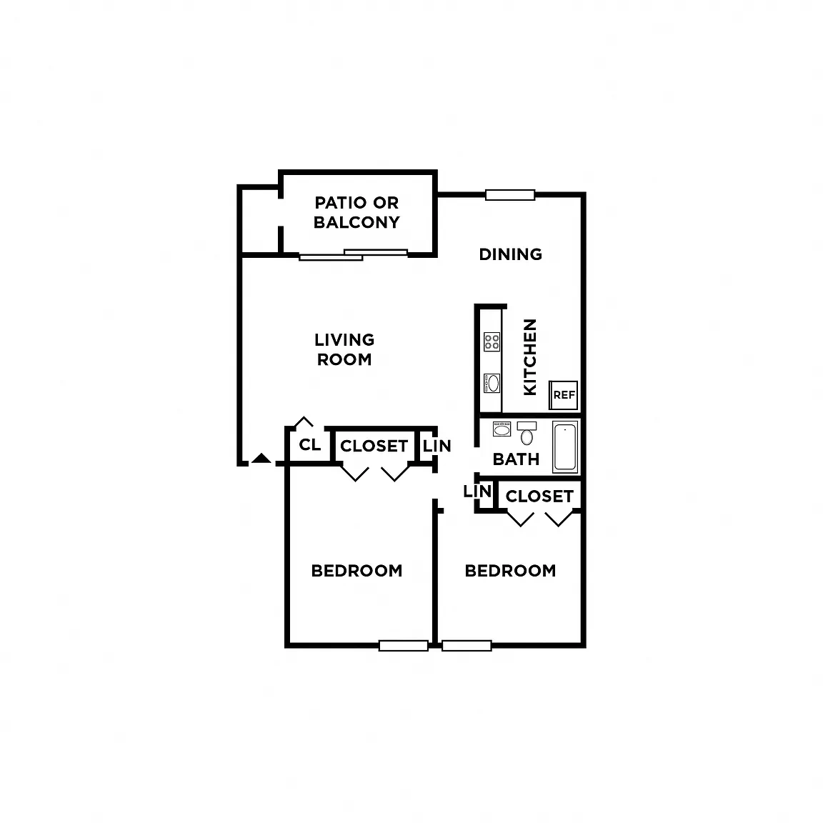 Seneca Bay Apartment Homes – Floor plan