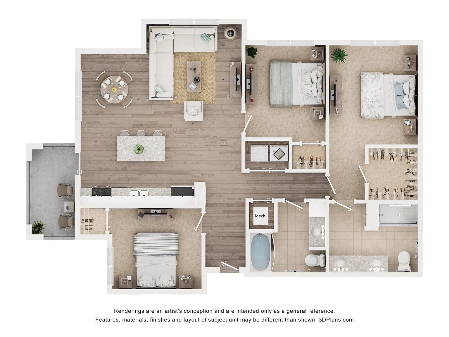 Anchor at Gulf Harbors 62+ Apartments – Floor plan