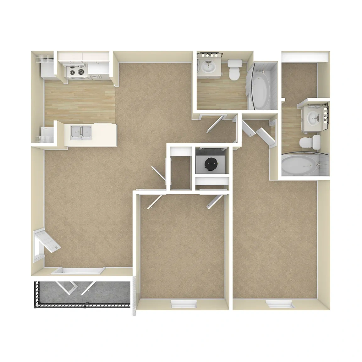 Keystone Crossing Apartment Homes – Floor plan