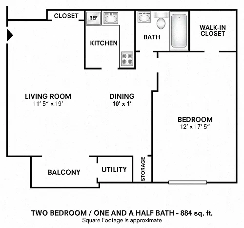 The Preserve at Owings Crossing Apartment Homes – Floor plan