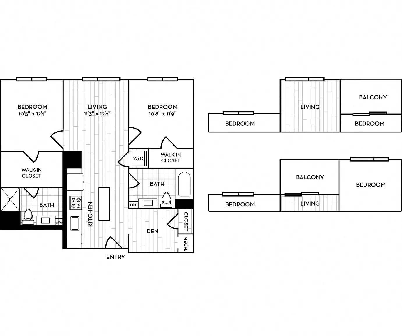 Velo Forest Hills Apartments – Floor plan