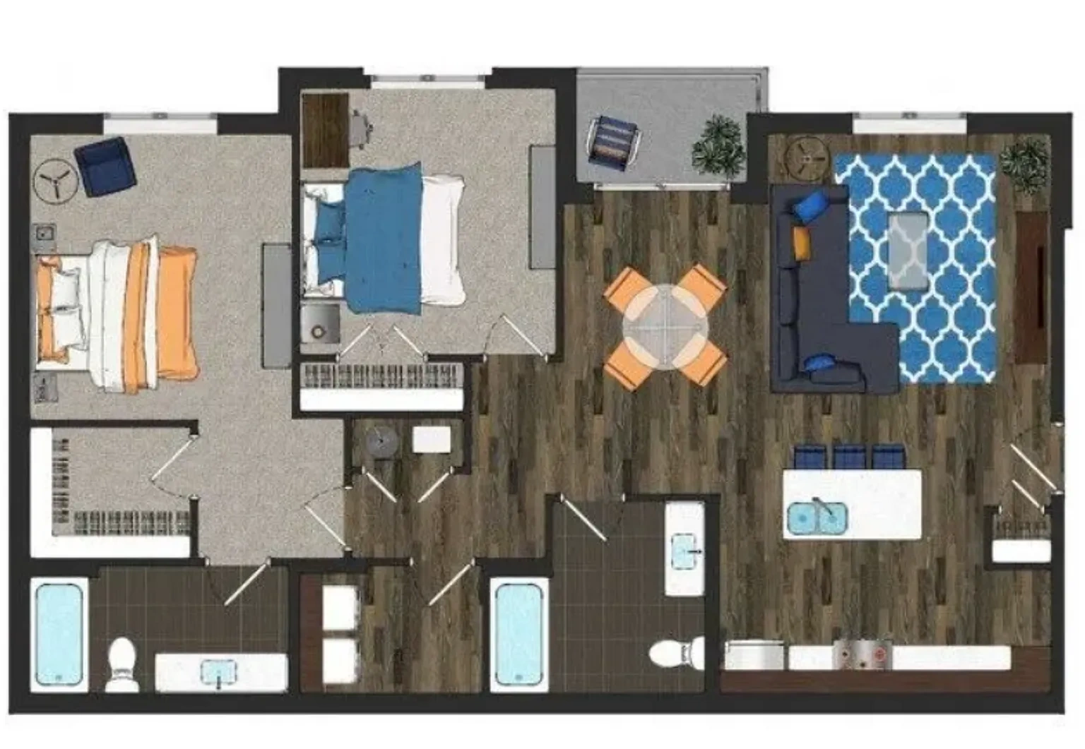 Watercolors of Centerton – Floor plan