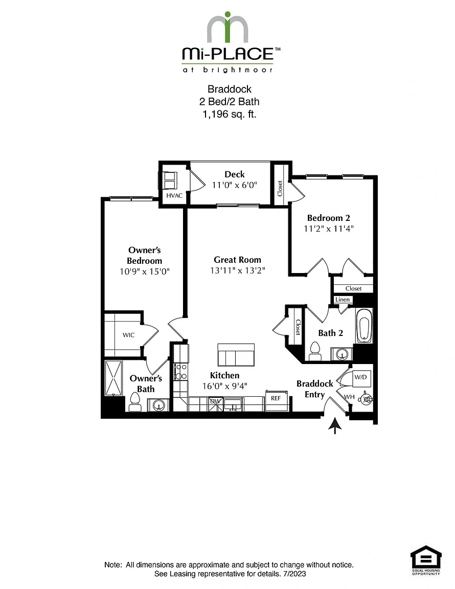 MI PLACE AT BRIGHTMOOR – Floor plan