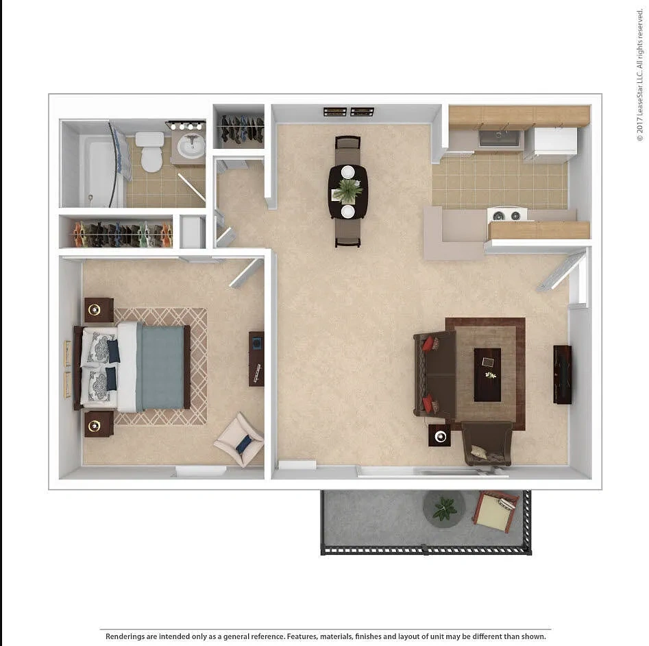 Deer Creek – 1 Bedroom