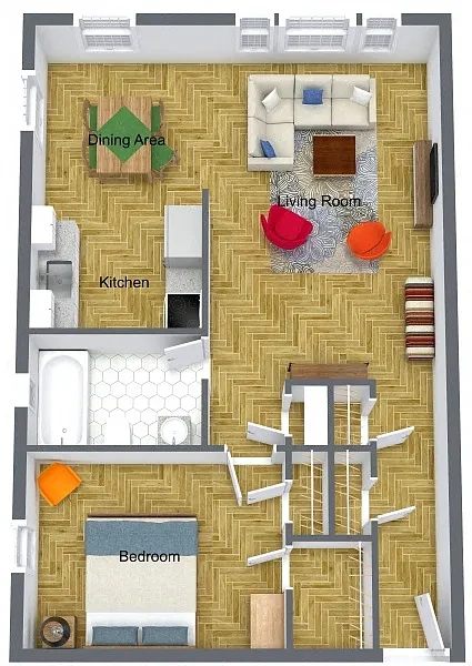 Shaker Collection – Shaker Large 1 Bedroom 1 Bath