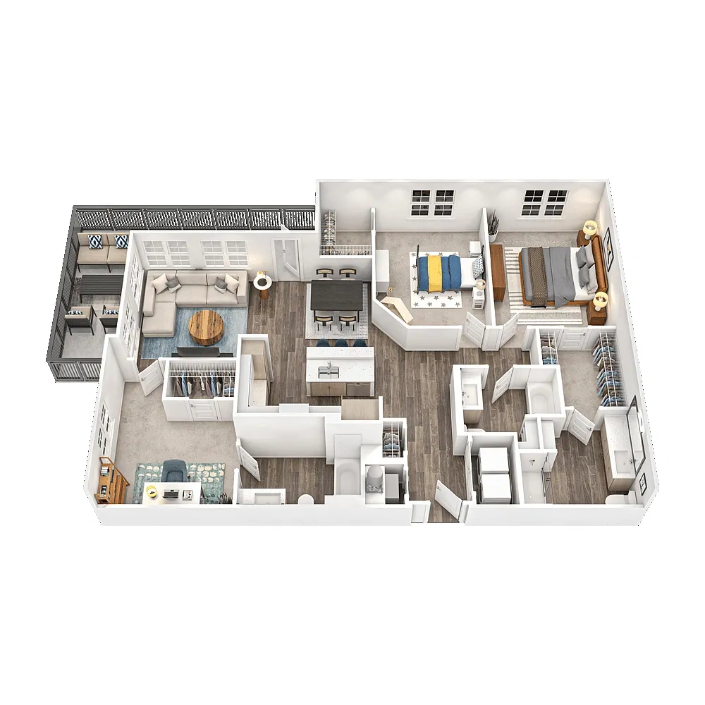 Vue at The Quarter – Floor plan