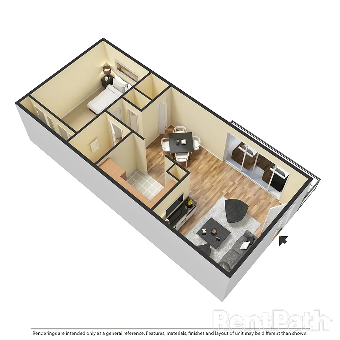 Arbor Court – 101-A1 - 1 Bdrm, 1 Bath
