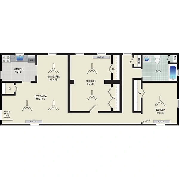 Kaywood Gardens Apartments – Floor plan