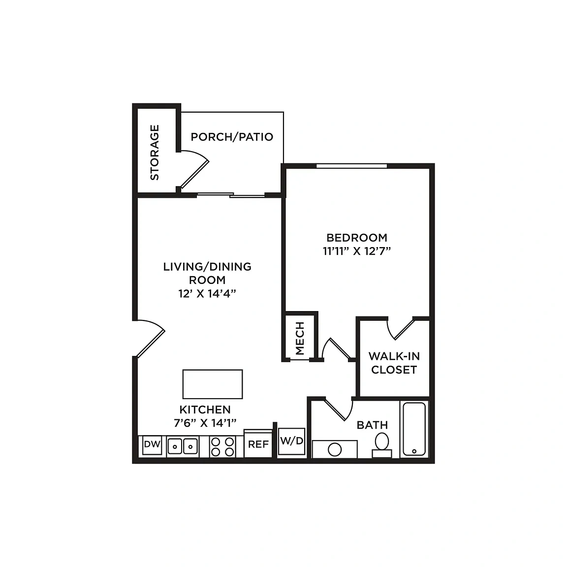 The Lakes of Schaumburg Apartment Homes – Floor plan