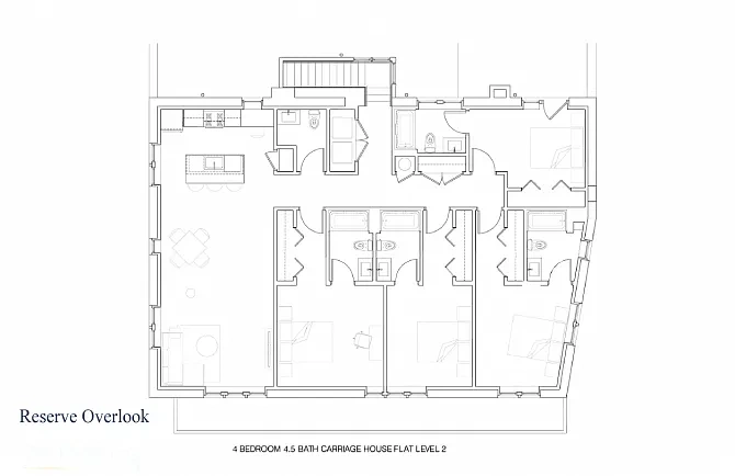 Reserve Overlook – Private Bedroom in a 4 Bedroom 4.5 Bath Carriage H