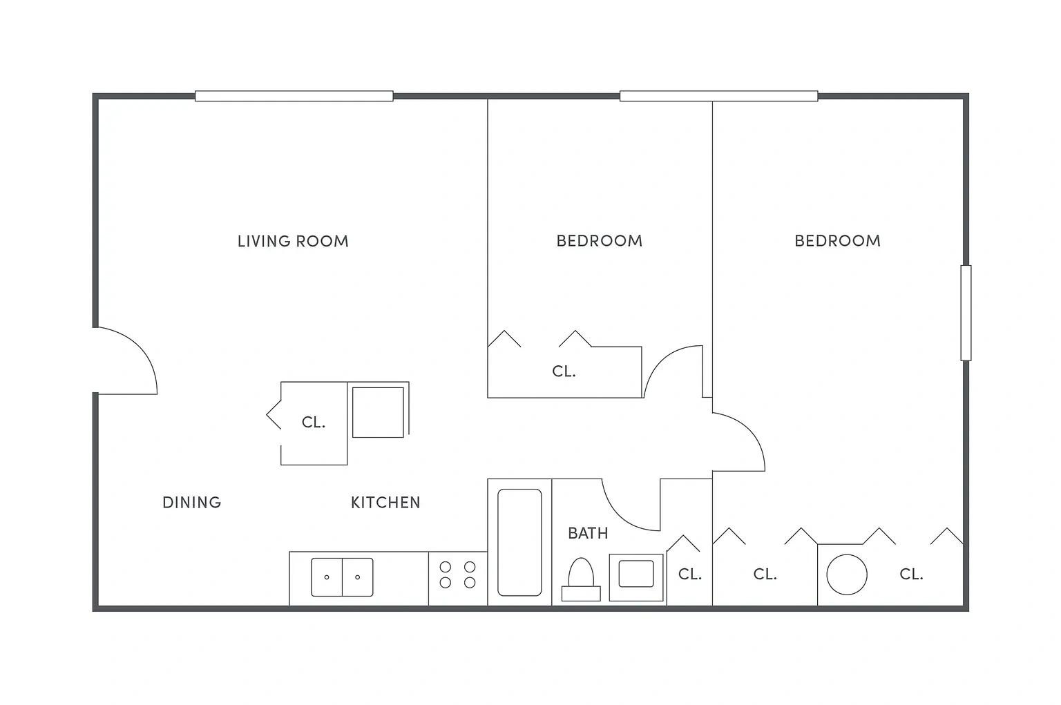 Tamarack Creek – 2 BR, 1 BA- Upgrade