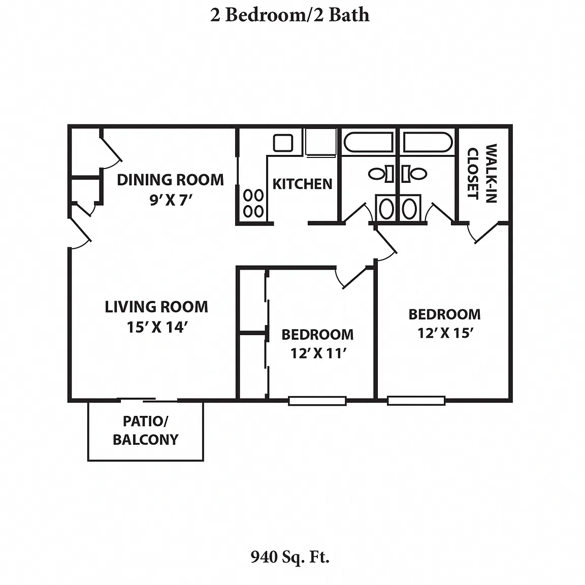 Fox Run Apartments – Floor plan