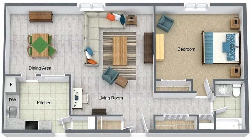 Wynwood Apartments – 1 Bedroom 1 Bath