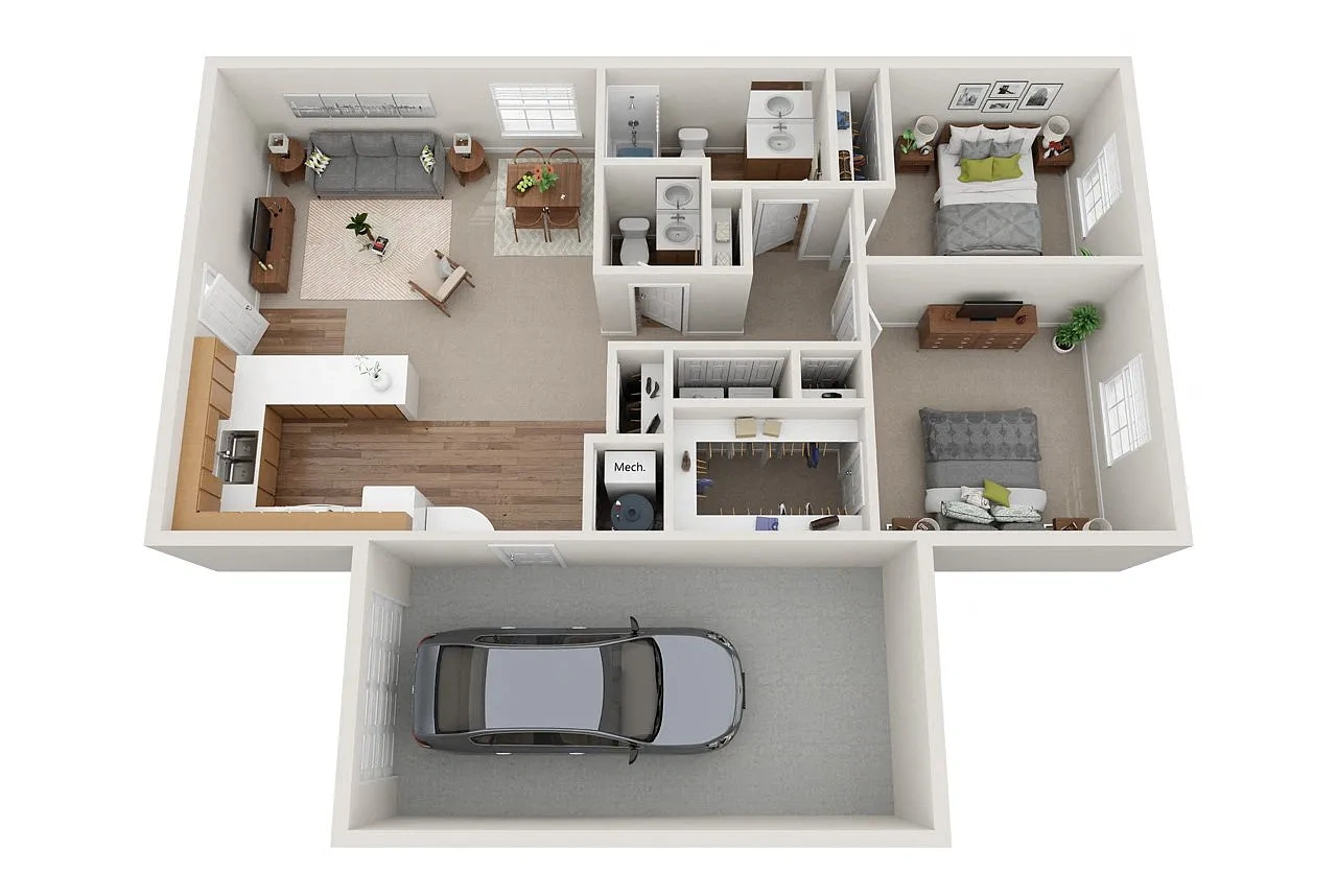 Redwood Akron – 2 Bedrooms, 1 Bathroom