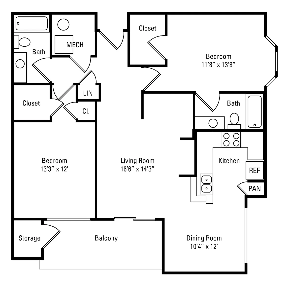 Highlands of Montour Run Apartment Homes – Floor plan