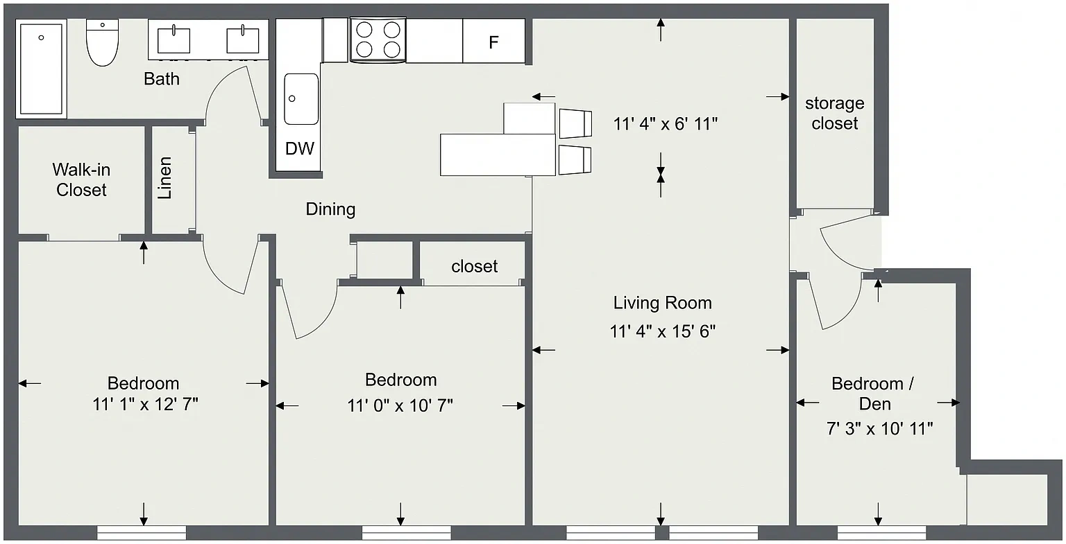 Integrity Berea Apartments – 3 Bedroom 1 Bath renovated Olmsted Falls Vil