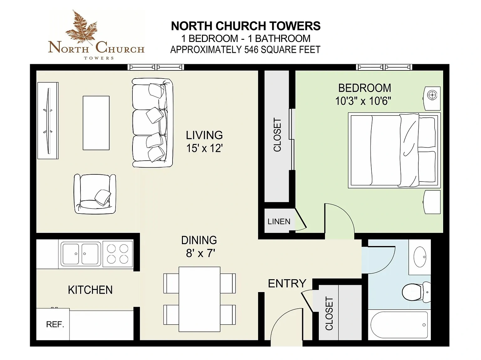 North Church Towers Apartments – Apartment