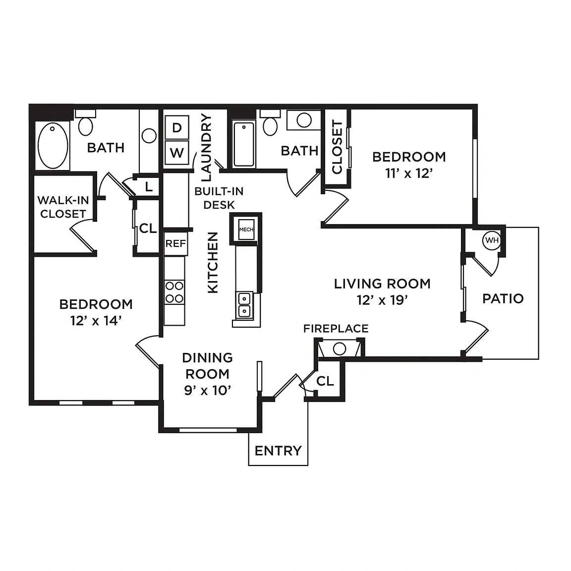 The Preserve at Grande Oaks Apartment Homes – Floor plan