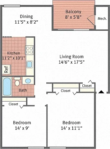 York Apartments – Floor plan