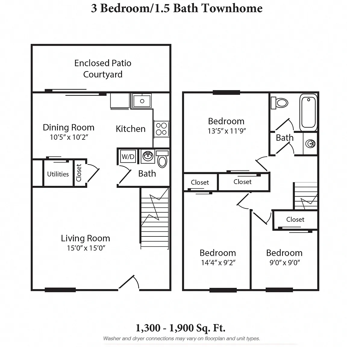 Walnut Creek Townhomes – Floor plan