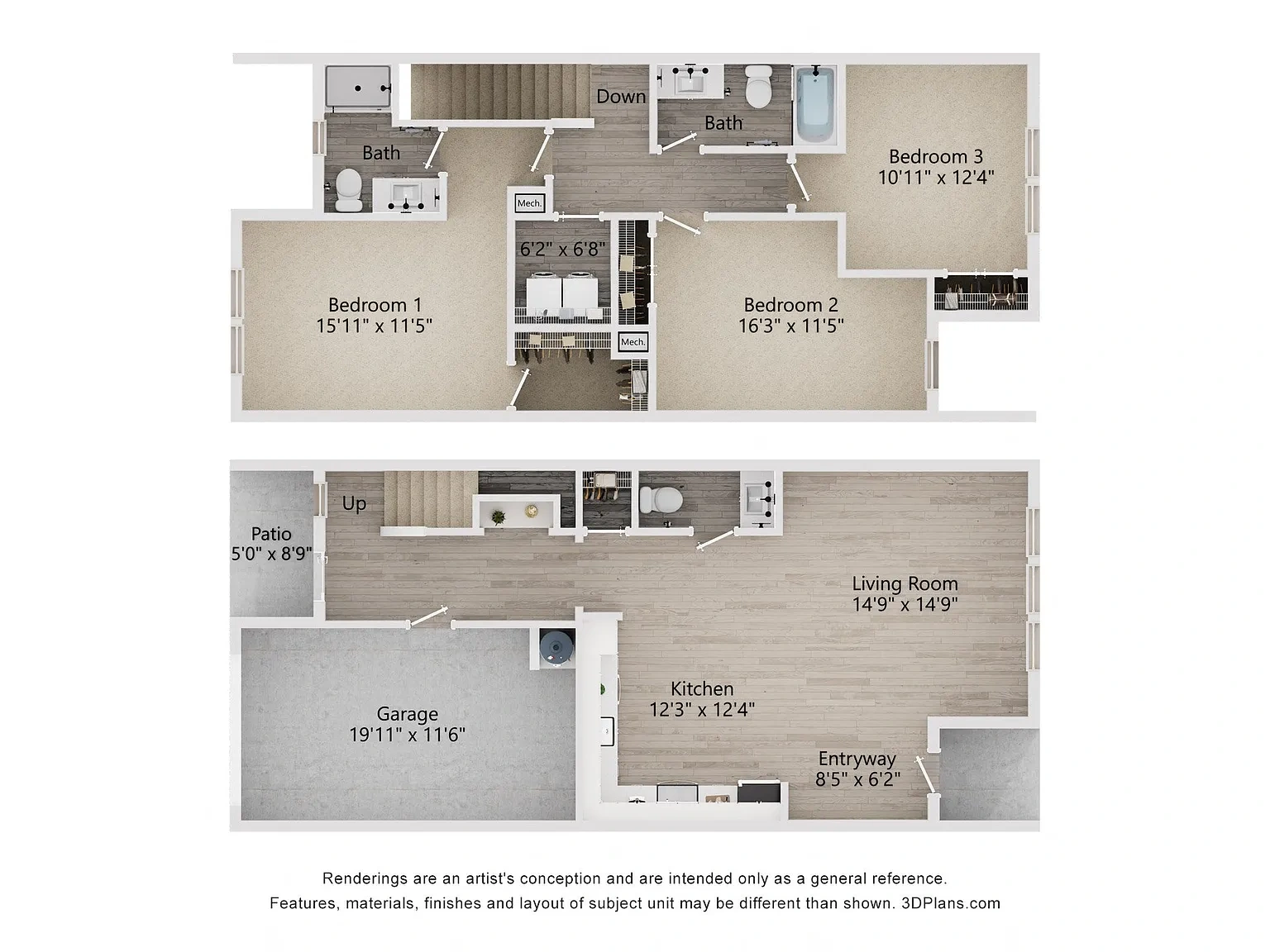 Townes at Blake Farm – Floor plan