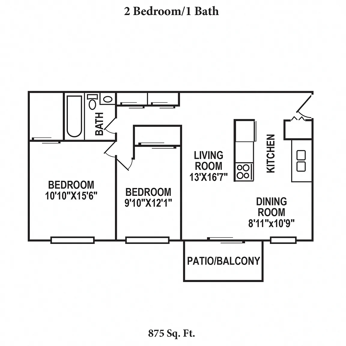 Sharondale Woods Apartments – Floor plan