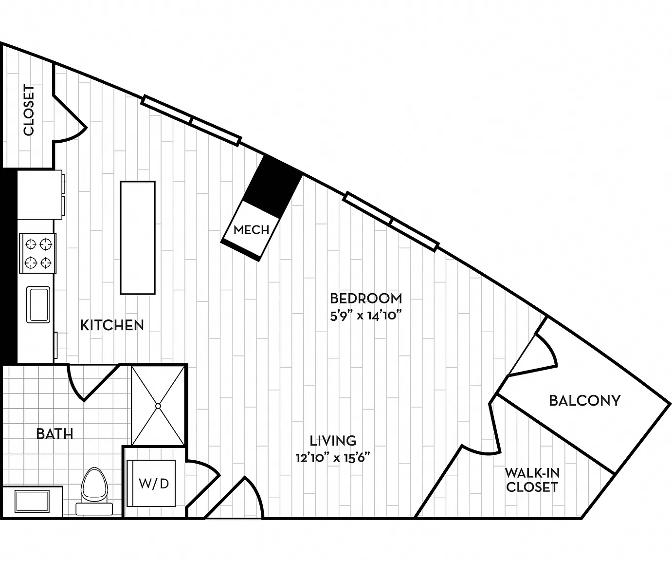 Velo Forest Hills Apartments – Floor plan