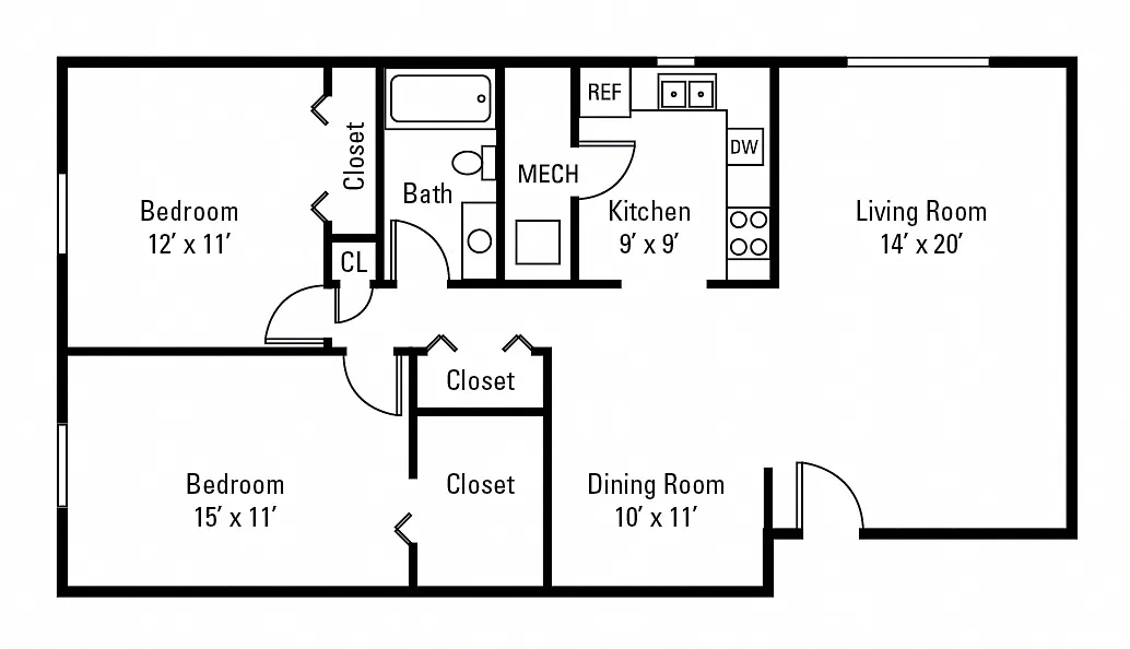 The Avalon Apartment Homes – Floor plan