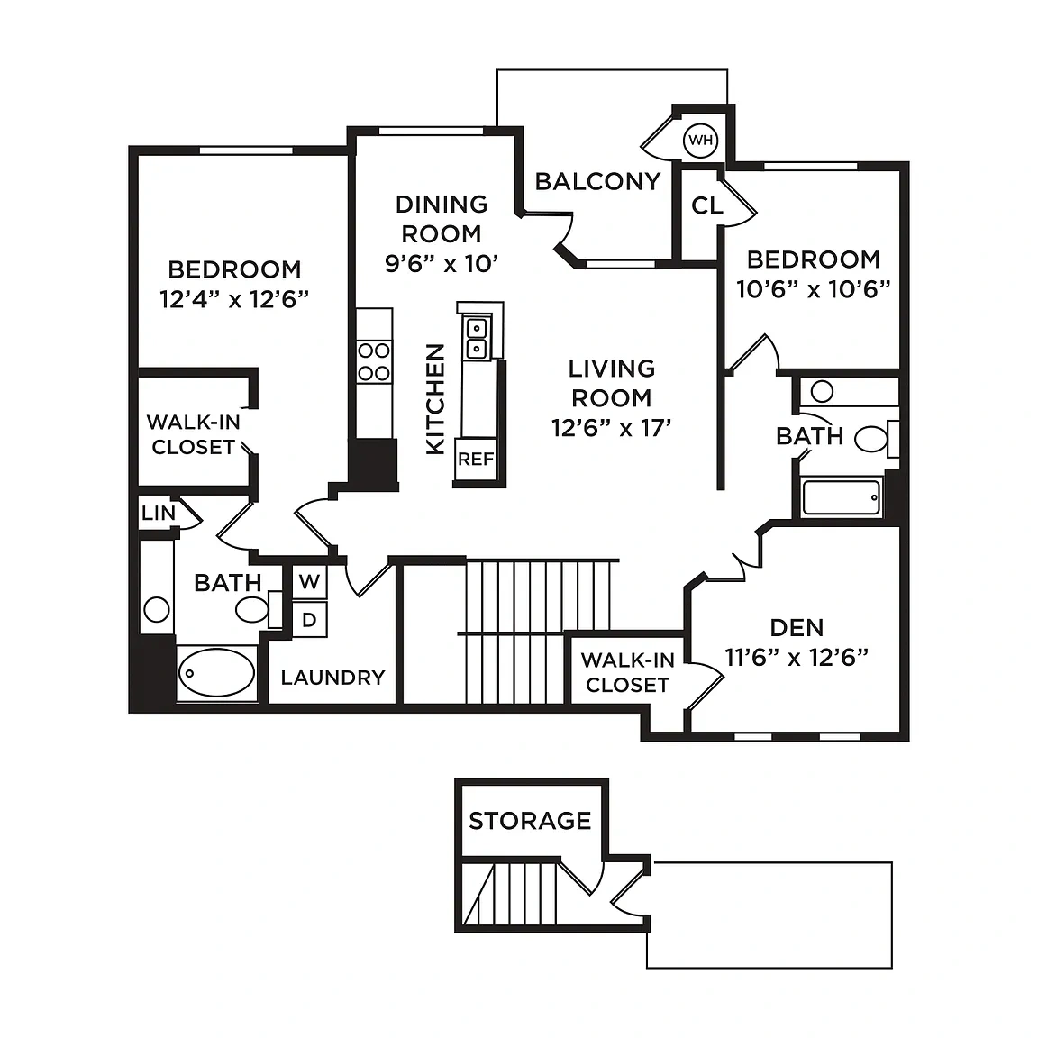 The Preserve at Grande Oaks Apartment Homes – Floor plan