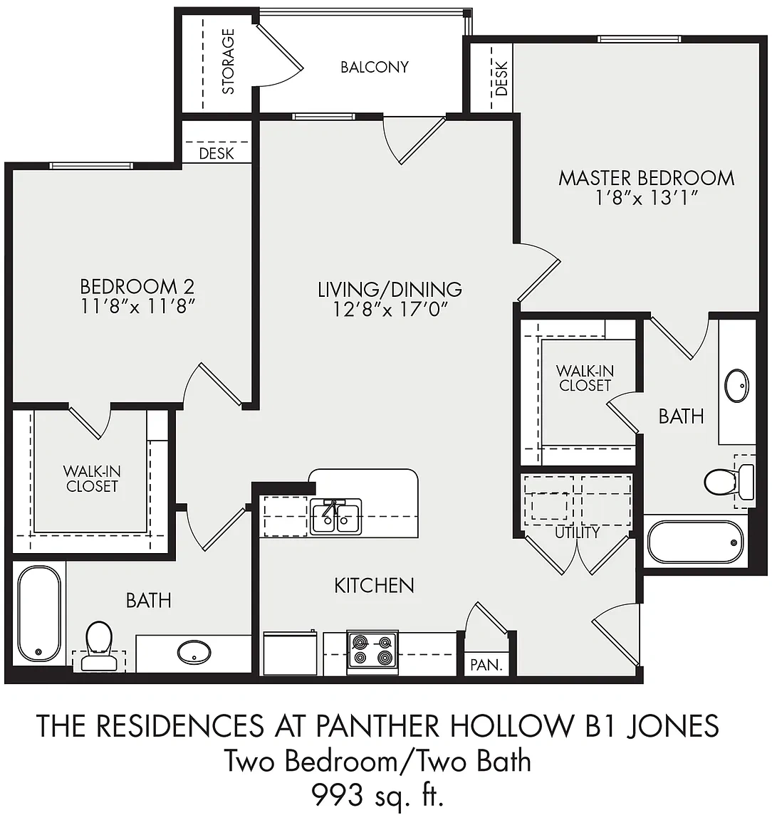 Residences At Panther Hollow – Floor plan
