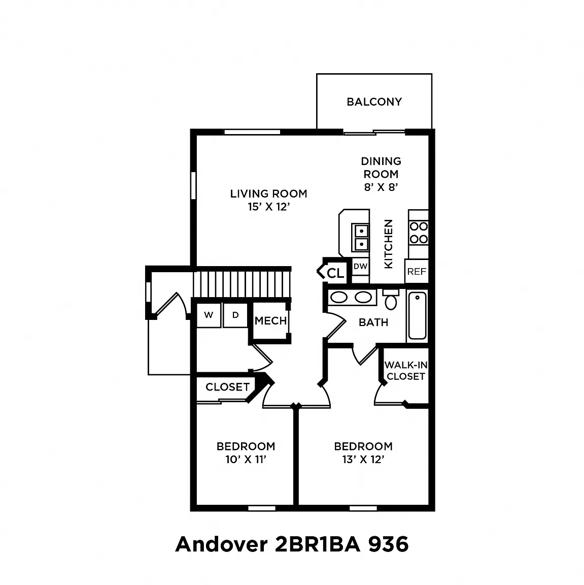 Eastpointe Lakes Apartments and Townhomes – Floor plan