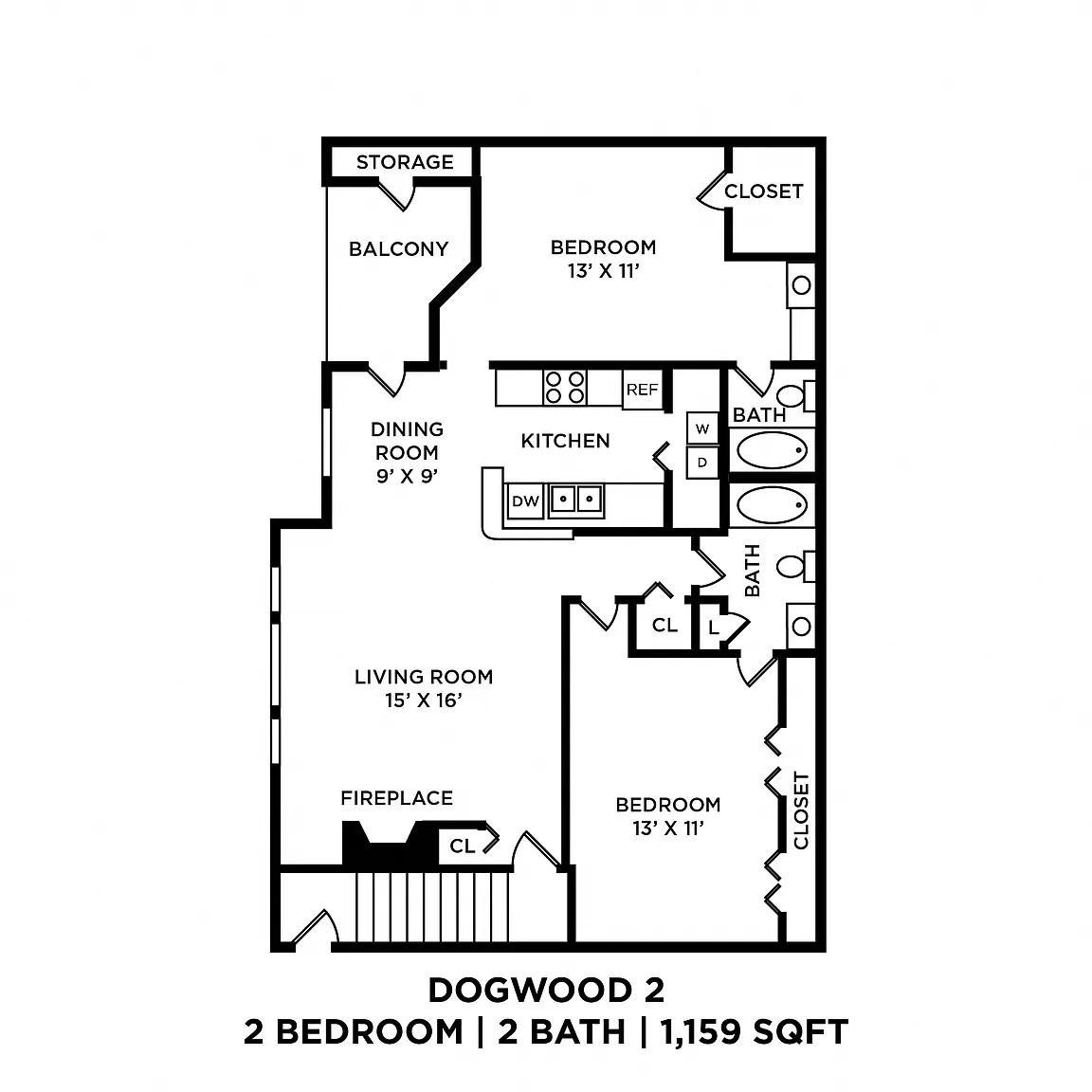 Park Laureate Apartment Homes – Floor plan