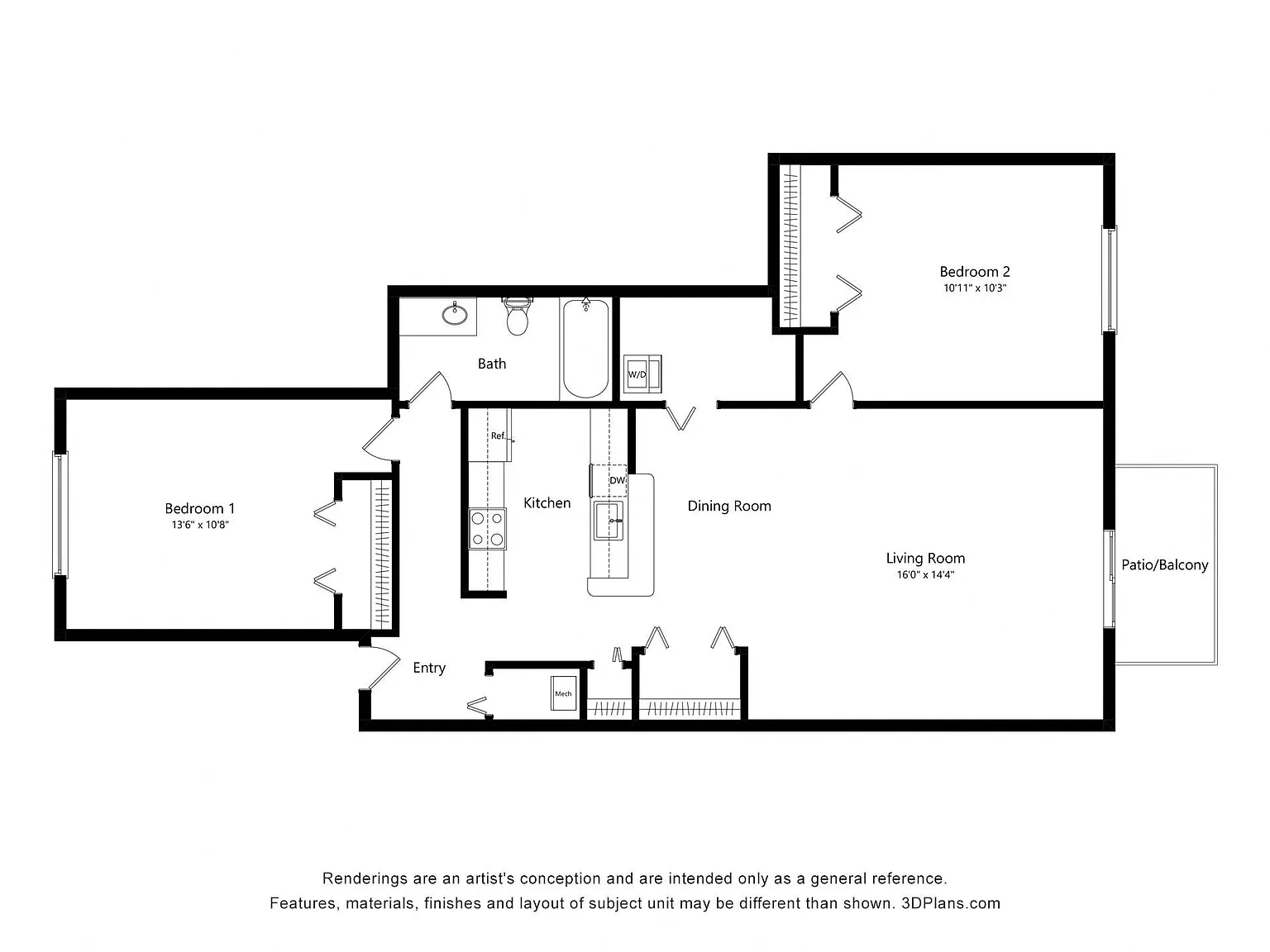 Portsmouth Apartments – Floor plan