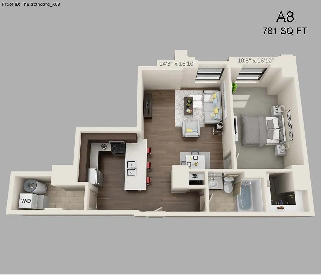 The Standard – One Bed/One Bath - 781