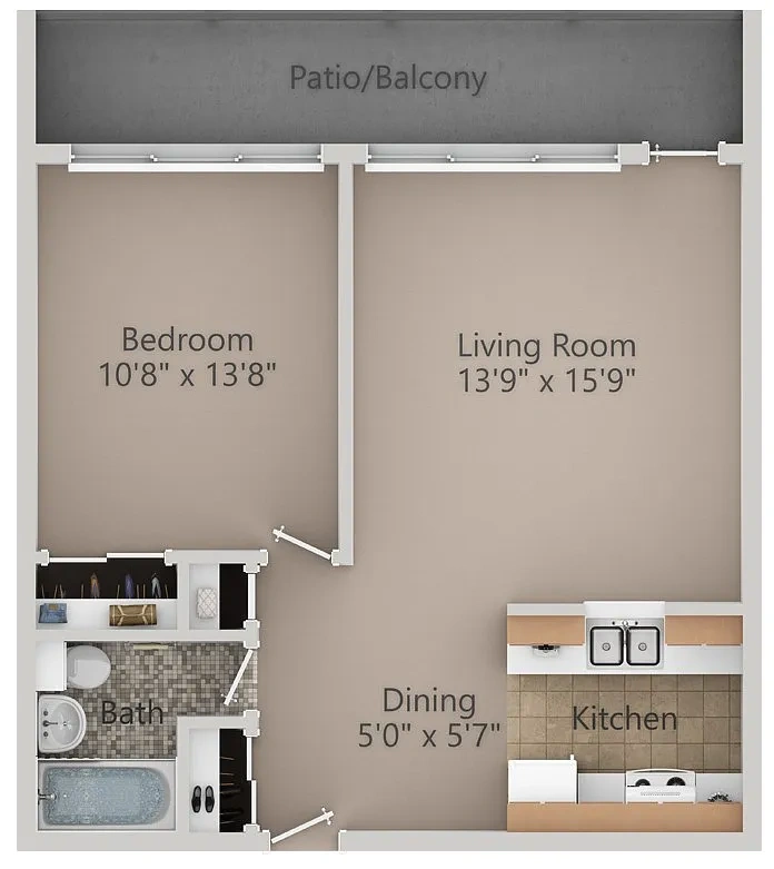 Garden Arms – 1 Bedroom Standard