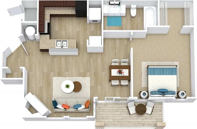 The Falls and Woods of Hoover Apartments – Floor plan
