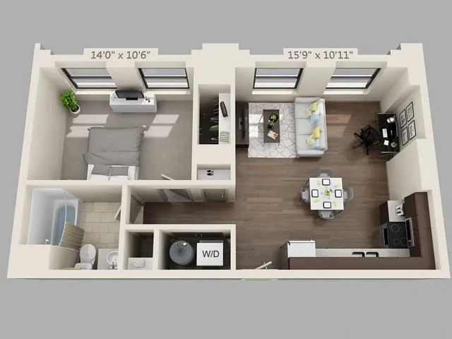 The Standard – One Bed/One Bath - 820
