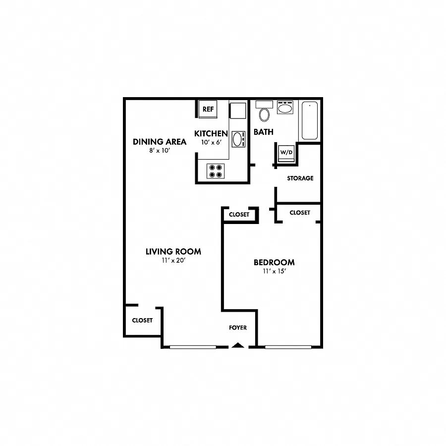 Lincoln Park Apartments and Townhomes – Floor plan