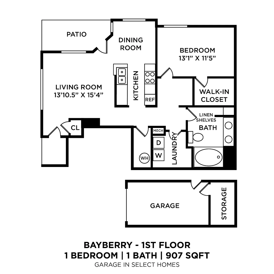 Westlake at Morganton Apartment Homes – Floor plan