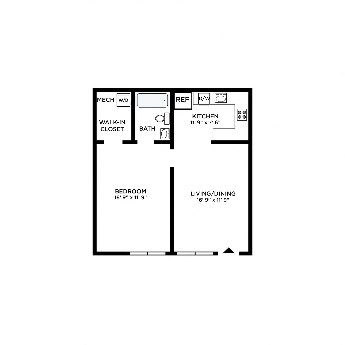 St. Marys Landing Apartments and Townhomes – Floor plan