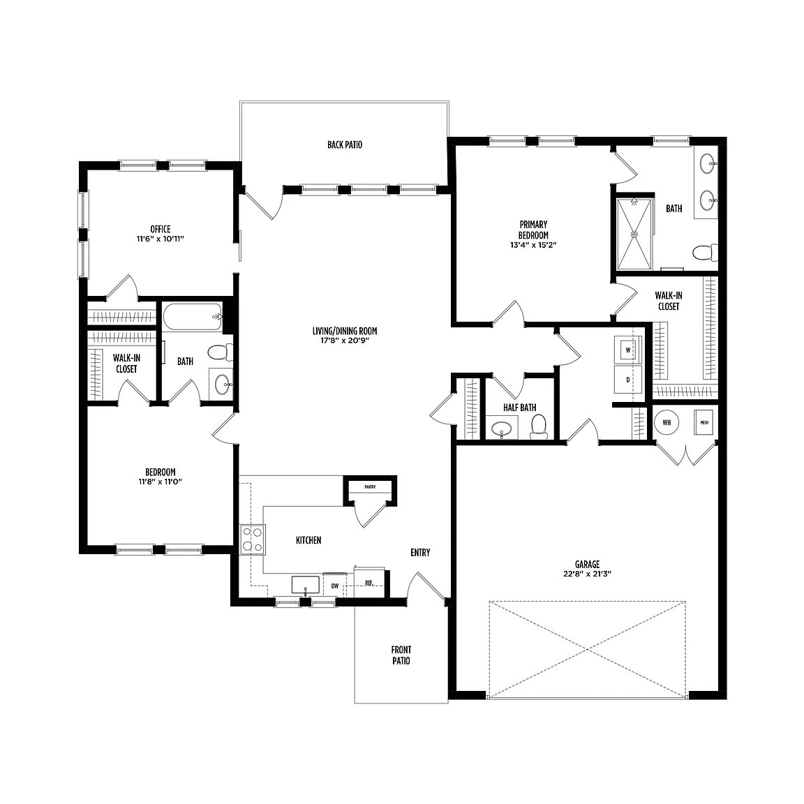 Burr Oak – Floor plan