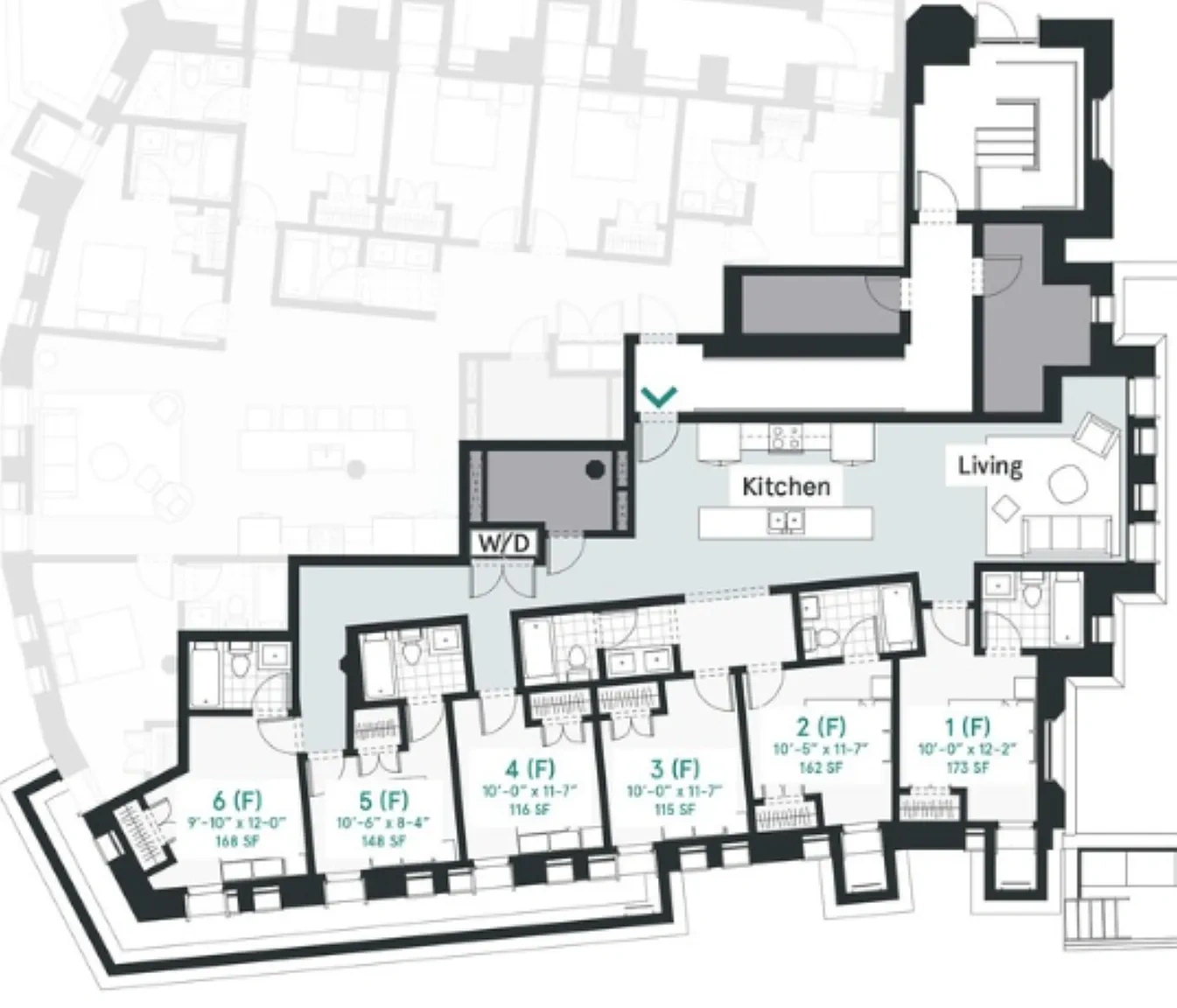 Monroe Co-Living – Floor plan