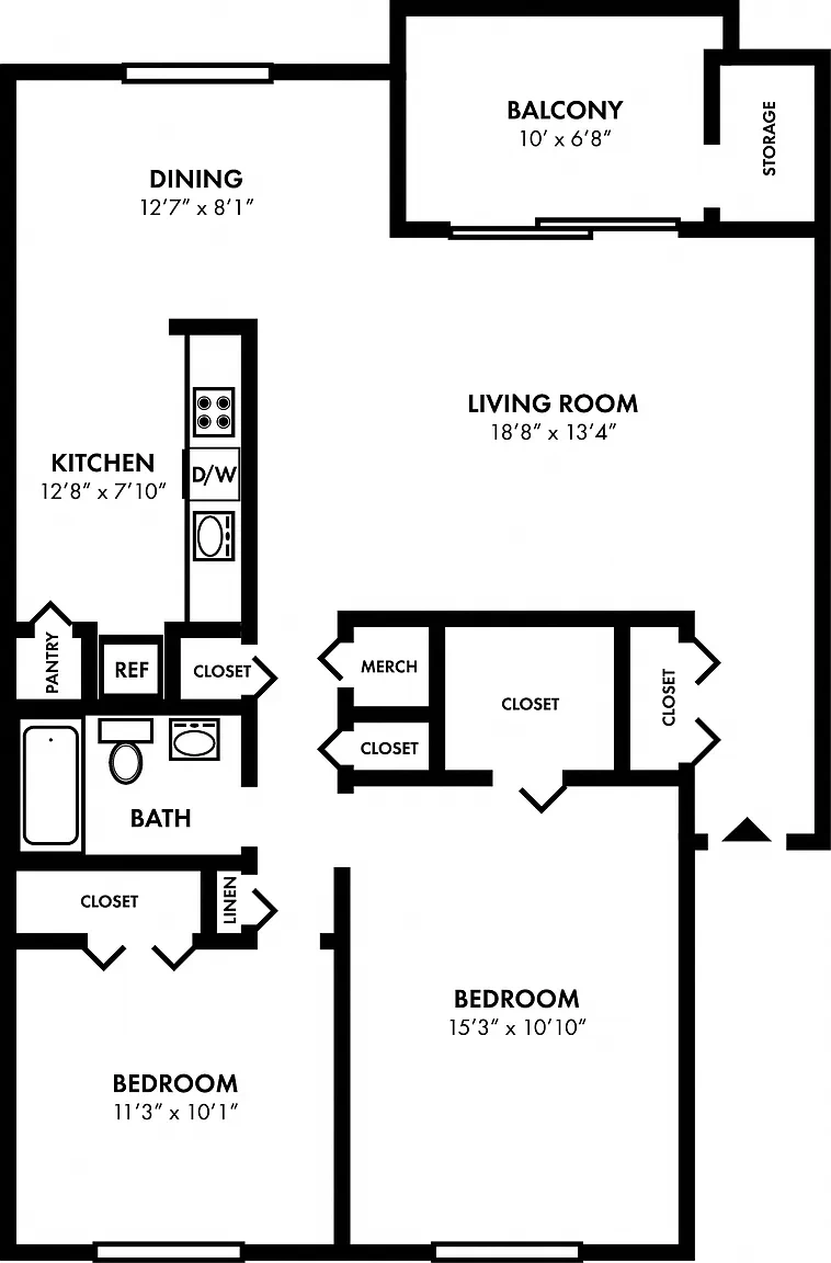 Quail Hollow Apartment Homes – Floor plan