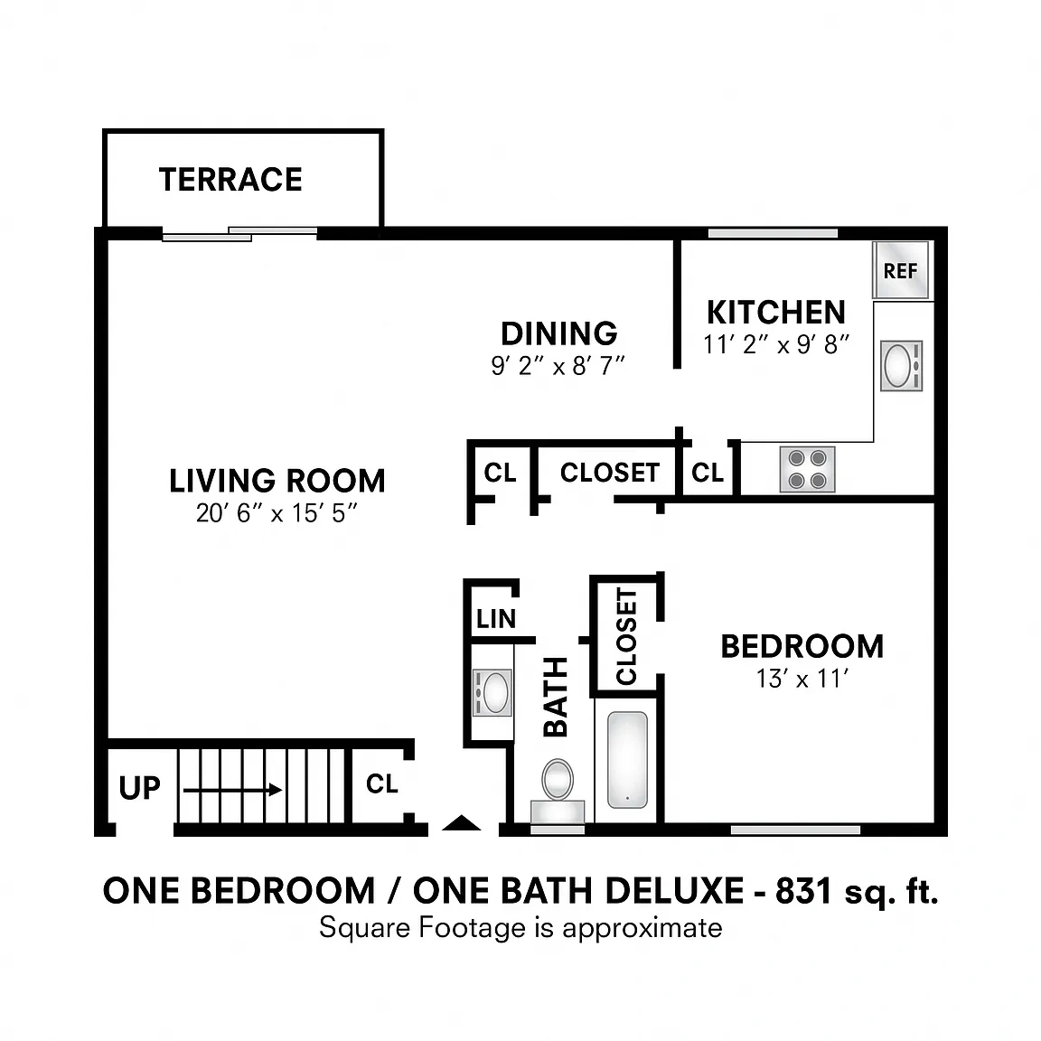 Tanglewood Terrace Apartment Homes – Floor plan