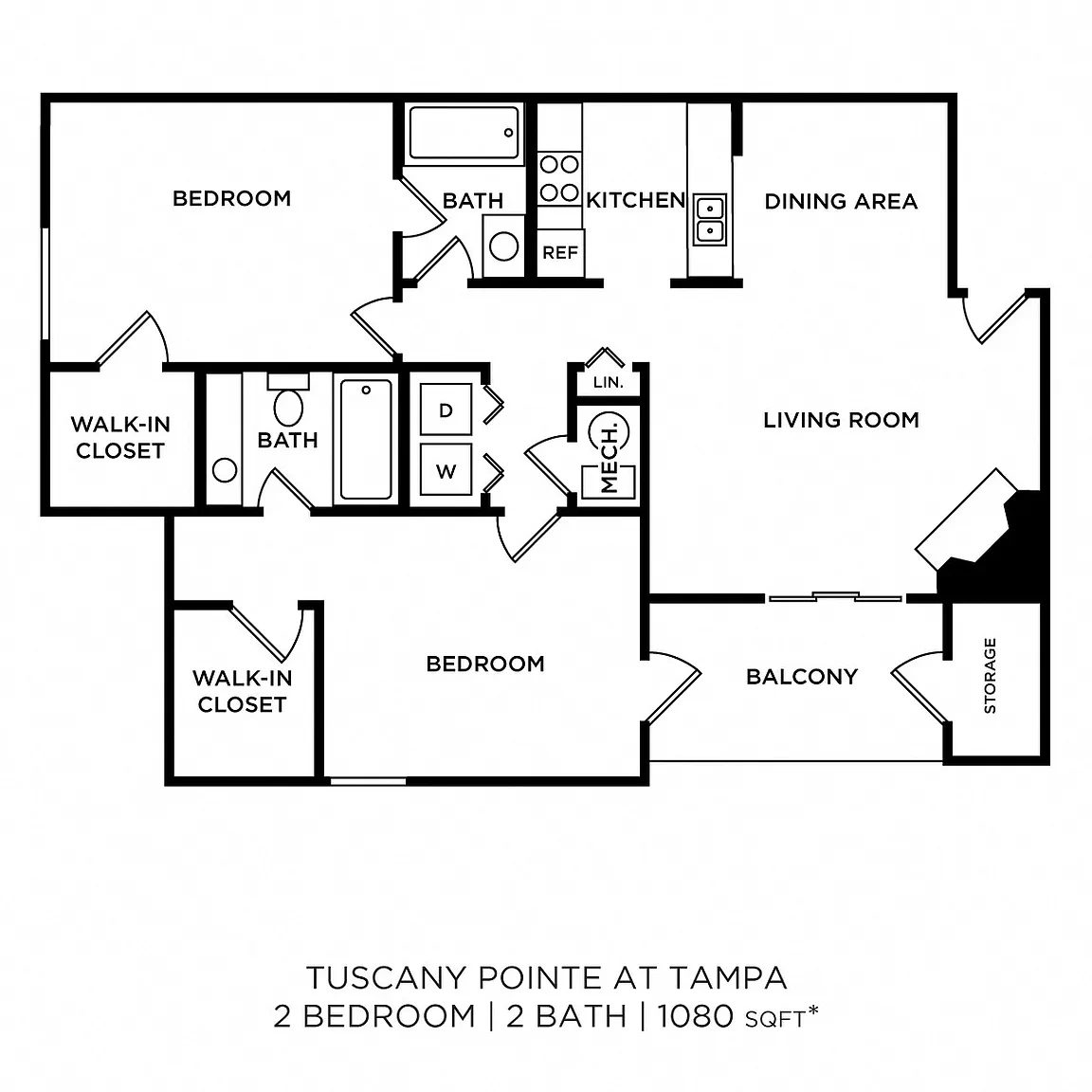 Tuscany Pointe at Tampa Apartment Homes – Floor plan