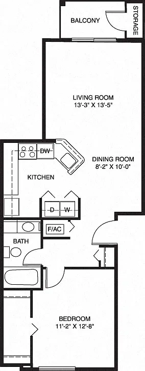 Tracy Creek Apartment Homes – Floor plan