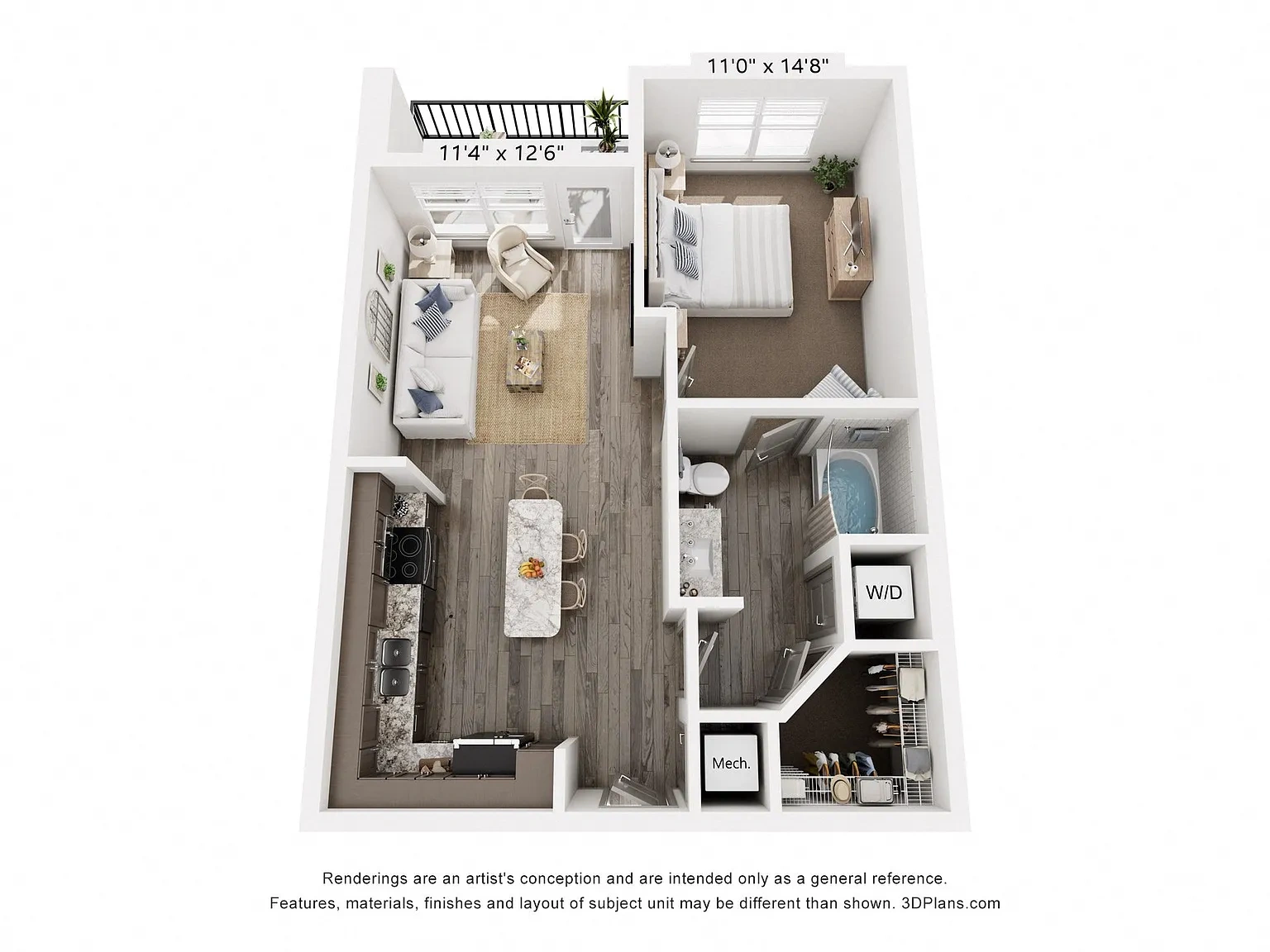 Parkside Apartments – Floor plan