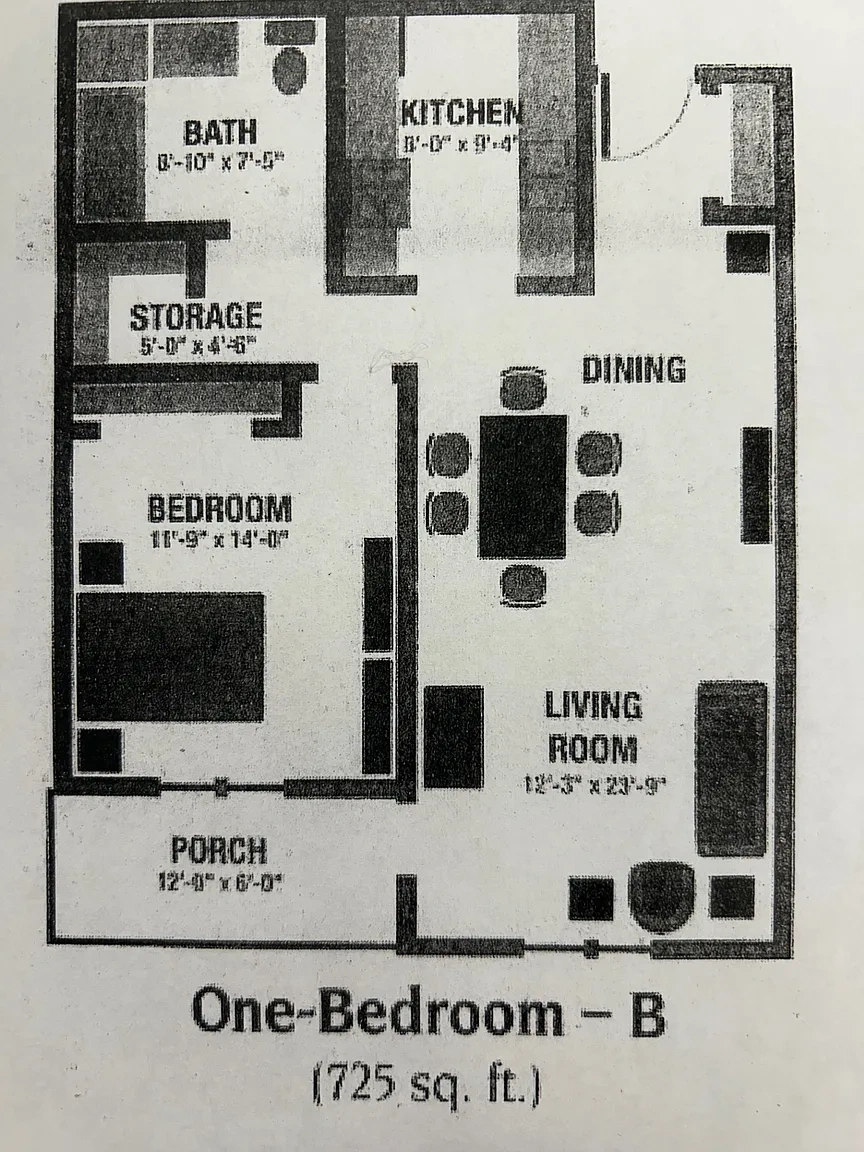 Sherman Glen Senior Aaartments – Floor plan